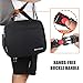 SEEHONOR Insulated Lunch Bag Thermal Durable Reusable Lunch Box Lunch Tote Bag Bento Bag Soft Bag for Women Men Adults Office Work School Picnic Hiking Beach,Black