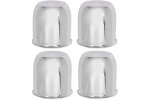 GRAND ORANGE 4PCS Chrome Wheel Center Cap Fit 3 1/4", 3.25" Trailer Rims Center Bore Light Scratch