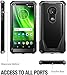 Moto G6 Play Case, Moto G6 Forge Case, Poetic Guardian [Scratch Resistant Back] Full-Body Rugged Clear Hybrid Bumper Case with Built-in-Screen Protector for Moto G6 Play/Moto G6 Forge Black