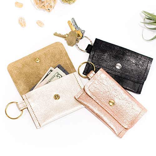 small card wallet keychain 0 Keychain Wallet - Small Leather Wallet - Card Holder - Keychain Pouch - Wallet ...