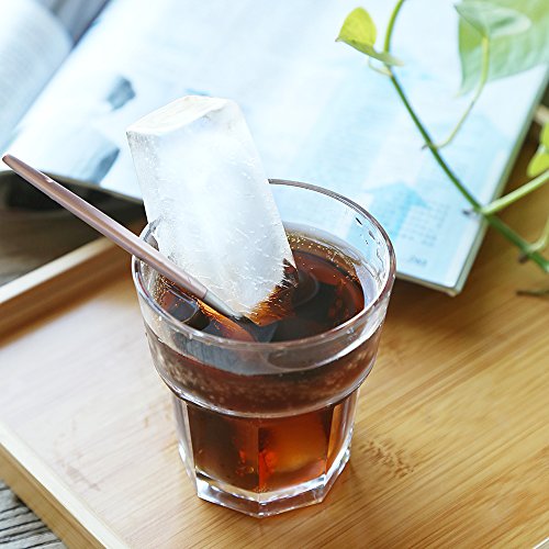 Silicone Ice Cube Tray with Easy Release Ice Cube Molds Collins Ice Tray, Large Ice Stick Cube for Cocktail Whiskey, Also Used for Butter Mold 2 Pack-Blue
