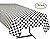 Pack of 3, Black & White Checkered Flag Table Cover Party Favor/Checkered Tablecloth/Disposable Checkered Racing Table Cover