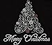 Christmas Merry Tree Rhinestone Iron on T Shirt Design