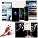 Magnetic USB Type C/L/Micro USB Charger Cable for Android, QC 3.0 Phone Fast Charging Cable with LED, 3 in 1 Adapters Quick Charge Cord Nylon (Red)