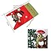 Angela&Alex Santa Sacks, 3 Pack Large Christmas 3D Fabric Gift Bags Burlap Toys Bags Drawstring 22 x 13.5 Inch Christmas Toys Holder White Snowmen Reindeer Embroidered Bag for Party Favors