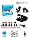 SoundWhiz Wireless Bluetooth Running Headphones Noise Cancelling Waterproof Workout Earbuds - w Mic & Siri. Best Sport Headphones 8 Hours Play