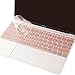 MOSISO Protective Keyboard Skin Compatible MacBook 12 Inch Retina Display, Light Pink Gold