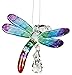 Woodstock Chimes Woodstock Rainbow Makers Collection, Fantasy Glass, Dragonfly, 1.5'' Summer Rainbow Fantasy Glass Crystal Suncatchers for Outdoor, Patio, Home or Garden Décor (CDRAI)