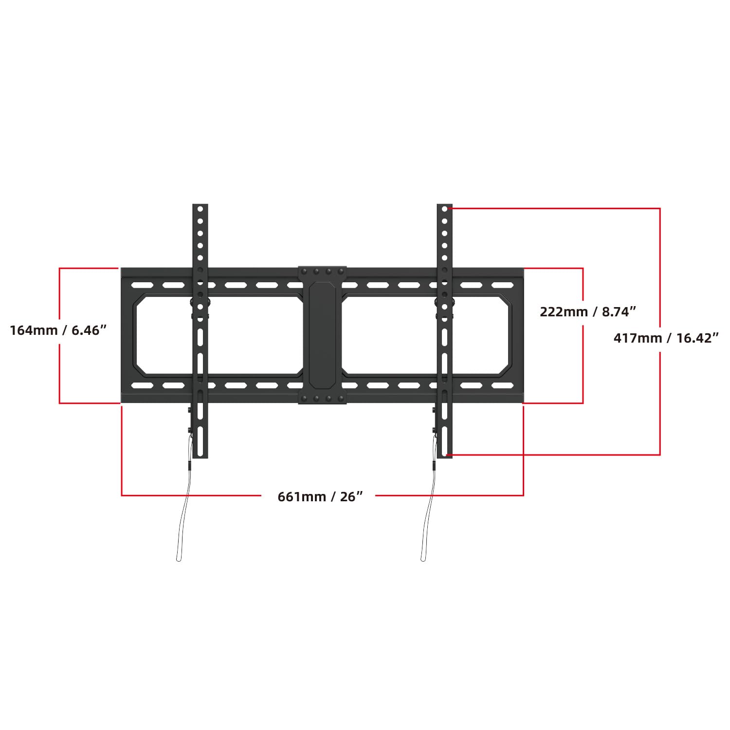 IWORKBOARD 55 65 75 85 inch Tilting TV Wall Mount for 32-90 '' TVs, Low Profile TV Mount Bracket, Safe Lock & Quick Release, Max VESA 600x400mm, 24 inch Studs,132 lbs, Fit Most 55+ 75+ 85+ 86 TVs