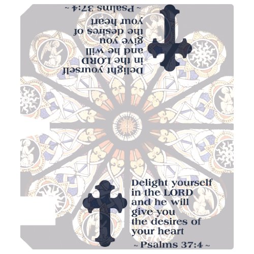 Psalms 37:4 - Religious Design #6 - Magnetic Mailbox Cover