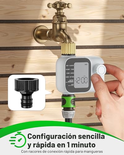 Unistyle Irrigation Programmer | New Edition 2026: Automatic Garden Irrigation Timer, Simple and Intuitive Handling, High Strength Brass Connection, Flexible Irrigation Programs