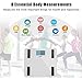 Eqoba Digital Bluetooth Smart Scale & Body Fat Monitor - 8 Precision Body Composition Measurements - Body Fat, BMI & More