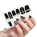 6 Different Sheets Shinny Full Nail Art Tips Stickers False Nail Design Manicure Sets (Style A)