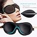 Sleep Mask (2 Pack), Upgraded Deeper 3D Contoured Eye Mask for Sleeping, Travel, Nap, Shift Work, No Pressure Light Blocking Eyeshade Night Blindfold with Adjustable Strap for Man, Women, Black