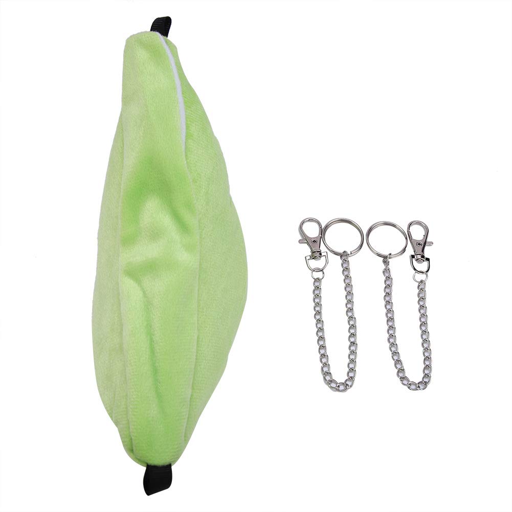 03 Hanging Pet Bed, Portable Velveteen Hamster Hanging Bed, Washable for Indoor for Outdoor(green)
