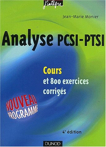Analyse PCSI-PTSI