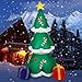 Albrillo Christmas Inflatable Tree with LED Lights Indoor Outdoor Yard Lawn Decoration - Cute Fun Xmas Holiday Blow Up Party Display, 6 Foot Tall