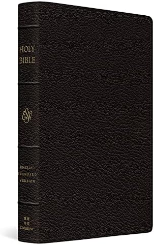 ESV Topaz Reference Edition, Black Goatskin Leather, ES676:XRL