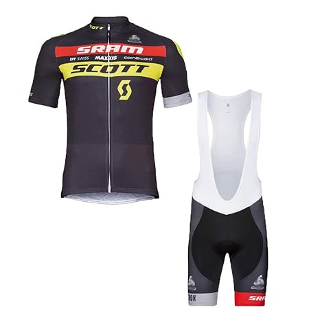 logas Herren Radtrikot Set Rad Fahren Kurze Hülse Jersey + Bike (Bib) Shorts 3D Padded für Racing Laufen Outdoor Sports