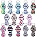 Dlazm Chapstick Holder Keychain, 14 Pieces Different Neoprene Lip Balm Keychain Holder (14 Cute)