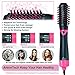 Hair Dryer Brush, Hot Air Brush with Interchangeable Brush Heads, One Step Hair Dryer & Volumizer, 3 IN 1 Negative Ion Hair Styling Kit with Straightener Curler Barrels for All Hair Typesthumb 2