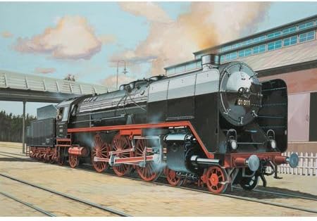 Revell 02172 Schnellzuglokomotive BR01 & Tender 2'2' T32 1:87 Scale Unbuilt/Unpainted Plastic Model Kit, Multi-colou, Medium