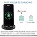 iVoler Qi Fast Wireless Charger with 3 Coils Charging Stand Pad for iPhone X/8/8 Plus (Output 5W),Samsung Galaxy S9/S9 Plus(Output 10W) and All Qi Enabled Devices [Adaptive Fast Charger NOT Included]