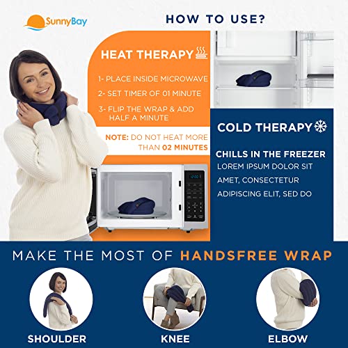 SunnyBay XL Microwave Heating Pad, Microwavable Heated Neck and