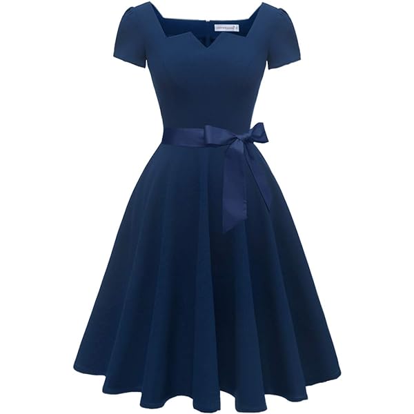 short rockabilly dresses Ryrjj Women's 50s Vintage Rockabilly Dress Floral Lace Retro Short Sleeve Round Neck Cocktail Party Swing Dresses Prom Gowns(Red,XXL), Size: 2XL