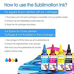MasaiMara Sublimation Ink Refilled for EcoTank