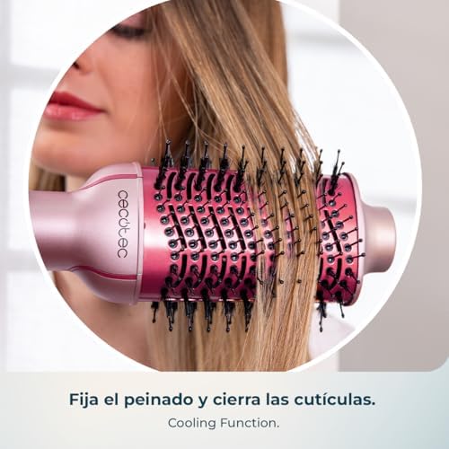 Cepillo de Aire Voluminizador CeramicCare Unique Cotton Candy. 1200W, Revestimiento Cerámico con Queratina y Aceite de Argán, 3 Modos, Punta Fría, Sistema de Protección — foto 8 de 8