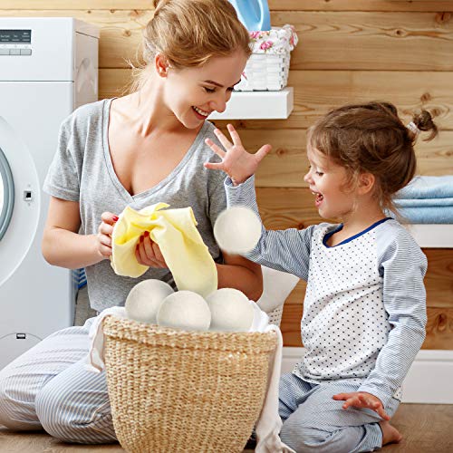 SnugPad XL Wool Dryer Balls, Natural Fabric Softener 100 Organic New