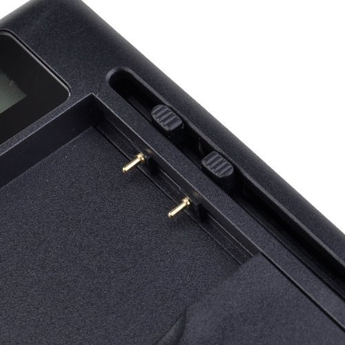 Efanr Black Universal Spare Battery Charger With LCD Display Indicator USB Wall Travel Cell Mobile Phone Battery Charging for Samsung Galaxy S7 S6 S5 S7 Edge Note 4 3 2 and More - Thumbnail 6
