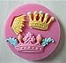 Yunko 3 Cavity Mini Queen Crown Mold Silicone Chocolate Fondant Candy Mold