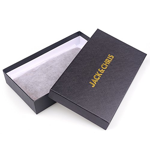 Jack&Chris Leather Multi Card Organizer Wallet Credit Card Holder Thin Wallet with Zipper Pocket,MBNM026