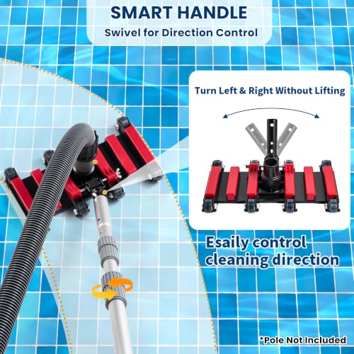 Sepetrel Professional Pool Vacuum Hose and Head – Heavy Duty Hoses with photo 11