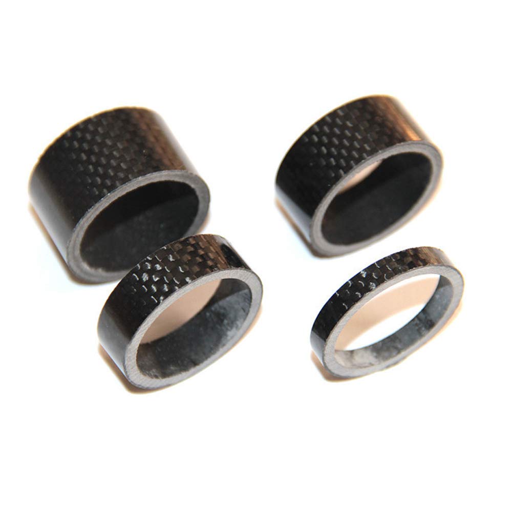 VOANZO Mountain Bike 28.6 Front Fork Bowl Carbon Fiber Washer 3K Wrist Stand Group Ring 5/10/15/20mm