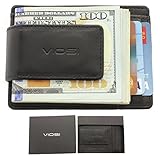 Viosi RFID Men's Leather Magnetic Front Pocket Money Clip Wallet