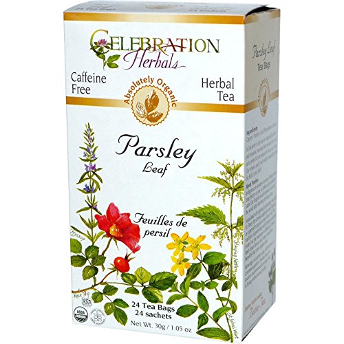 UPC 628240201683, Celebration Herbals Organic Parsley Leaf Tea Caffeine Free, 24 Herbal Bags