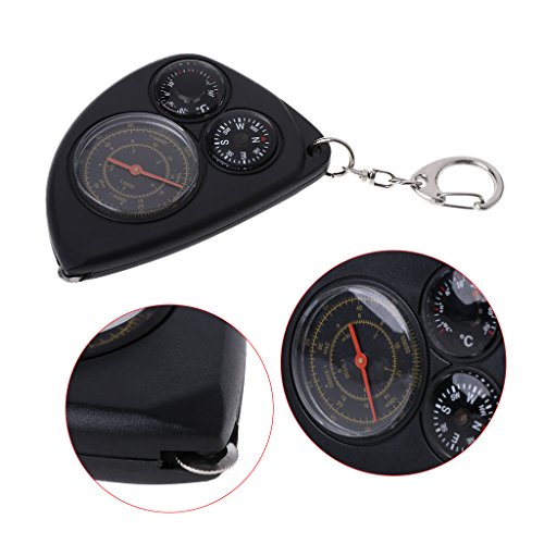 GMSP Keychain Portable Outdoor Multifunctio Odometer Rangefinder Compass Thermometer - Thumbnail 5