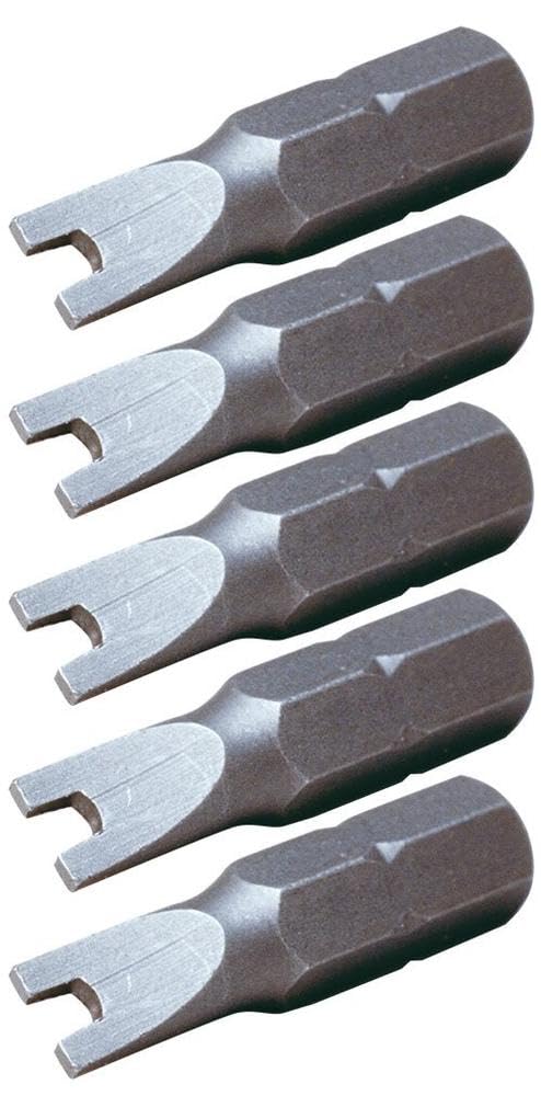 KS Tools 911.2914 1/4-inch 6mm Classic Security Slot Bit (5 Pieces)
