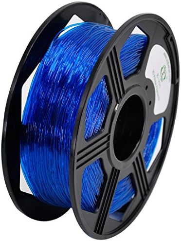 YOYI 3D Flexible TPU Filament 0.8KG 1.75mm Flexible TPU 3D Printer Filament, Diameter Tolerance +/- 0.03 mm, 0.8 KG Spool, 1.75 mm (Blue)