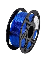YOYI Filamento 3D Flexible TPU 0,8KG 0.069 in Flexible TPU 3D impresora Filamento, Diámetro Tolerancia +   0.001 in, 0,8 KG Spool, 0.069 in, Azul