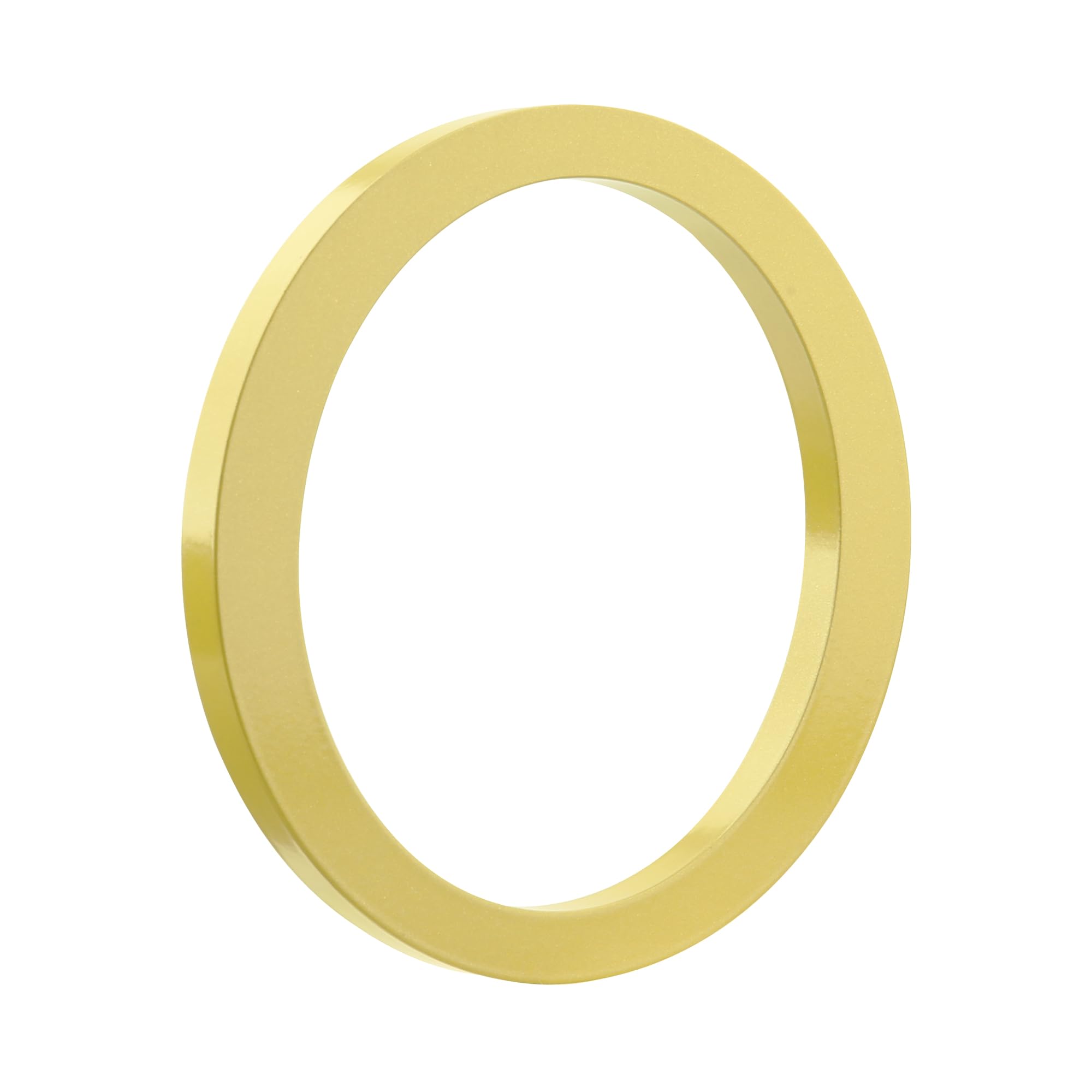 HASWARE Floating House Number 6 inch Stylish Door Numbers Alphabet Plaque Street Home Address Numerals (Golden, 0)