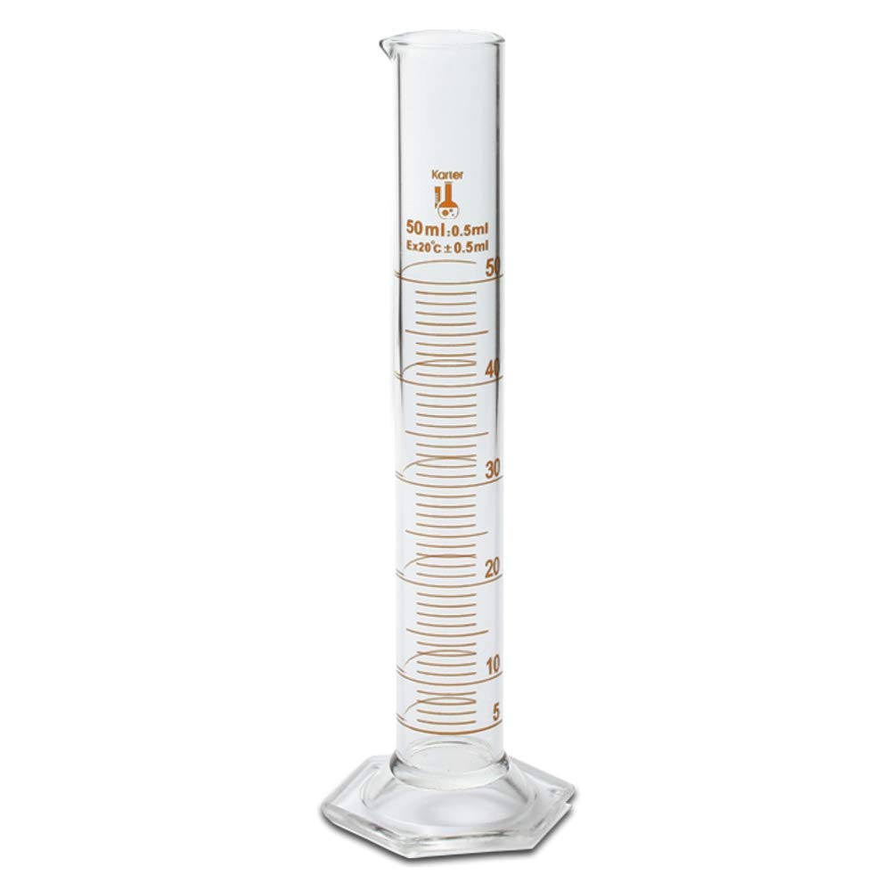 50ml Glass Graduated Cylinder Single Metric Scale Karter Scientific 213i11 Buy Online In United Arab Emirates At Desertcart Ae Productid 48695907