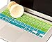 Mosiso Keyboard Cover with Pattern for MacBook Pro 13 Inch, 15 Inch (with or without Retina Display, 2015 or Older Version) MacBook Air 13 Inch, mix Ombre Green