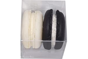 MACARON BITES French Macarons Party Favors - 25 Pack (Black Tie)