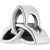 Triquetra Celtic Knot 925 Sterling Silver Charm Bead For Pandora & Similar Charm Bracelets or Necklaces
