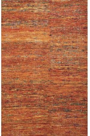 Chic Orange Hand-Woven Accent Rug 2'x3'