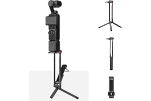 ULANZI MA66 Magnetic Camera Tripod for DJI Action with Hidden Hook Aluminum Alloy Multi-Angle Selfie Stick for Hands-Free Sho